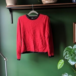 Vintage Red Cashmere Sweater